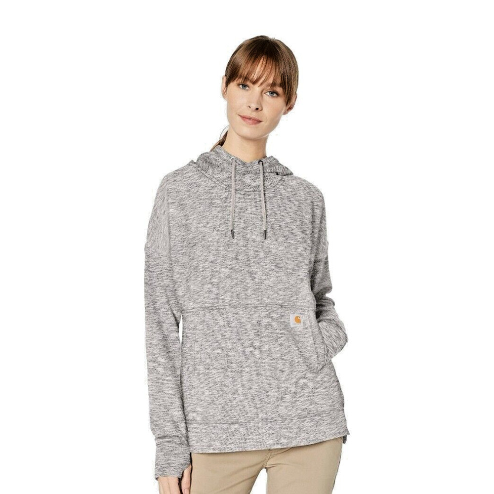 Carhartt Hoodie Newberry Womens Medium Pullover Gray Relaxed Midweight Casual - Picture 11 of 11